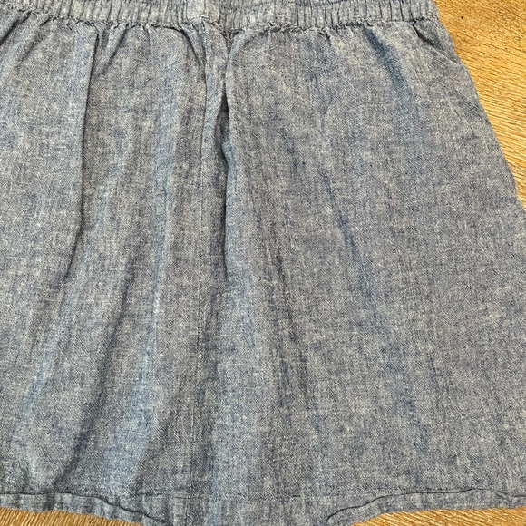 Loft Mini Linen Skirt Women’s Size Large Petite Elastic Waist 34” Length 19” - Picture 5 of 5